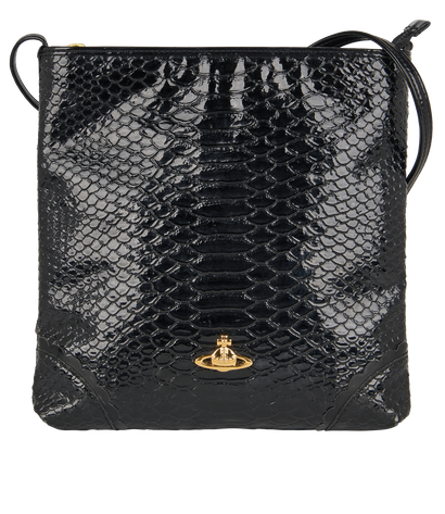 Embossed Crossbody Bag, front view
